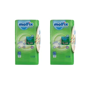 پوشک مولفیکس ایرانی سایز1 (40عددی) molfix بسته 2 عددی