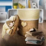 سبد رخت چرک کودک مدل خرس نانان - تصویر 2