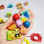 نخ و مهره چوبی 26 عددی - تصویر 4