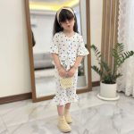 تیشرت شلوارک دخترانه طرح قلبی - تصویر 6