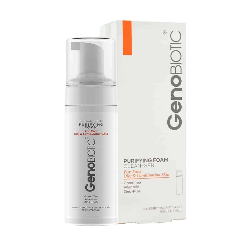 Geno-Biotic-Foam-Skin-Cleaning-for-Oily-and-Combination-Skin.jpg فوم شستشو صورت ژنوبایوتیک پوست چرب و مختلط (150 میل) - تصویر 1