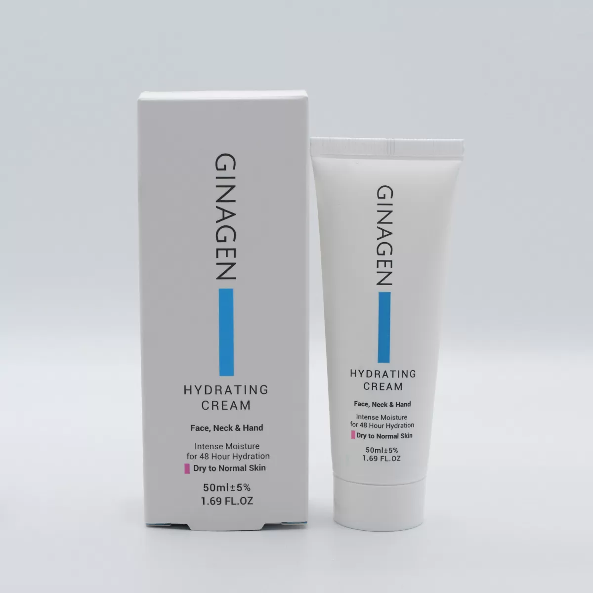 Ginagen-Hydrating-Cream-Dry-To-Normal-Skin-50ml.webp کرم آبرسان پوست خشک و نرمال ژیناژن (50 میلی لیتر) - تصویر 1