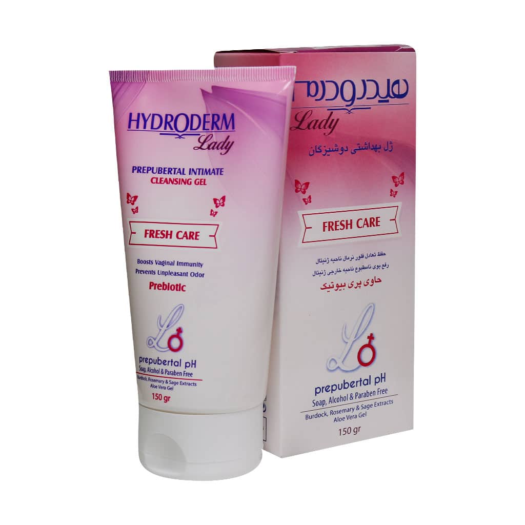 Hydroderm-Prepubertal-Intimate-Cleaning-Gel.jpg ژل بهداشتی دوشیزگان هیدرودرم (150 گرم) - تصویر 1