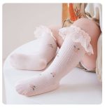 جوراب دخترانه بچه گانه ساق بلند طرح آتانیا - تصویر 6