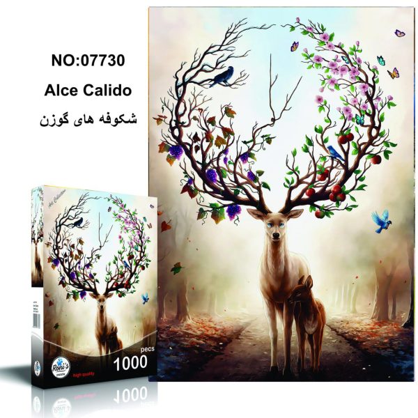 پازل 1000 تکه رونیز شکوفه های گوزن