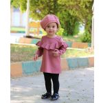 پیراهن دخترانه سرآستین تور - تصویر 2
