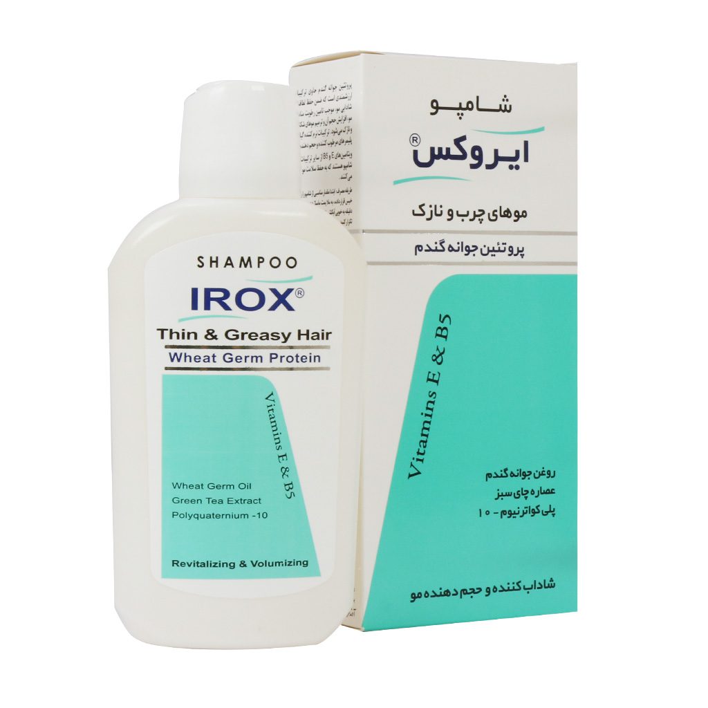 Irox-Wheat-Germ-Protein-Shampoo.jpg شامپو پروتئین جوانه گندم ایروکس (موهای چرب و نازک) - تصویر 1