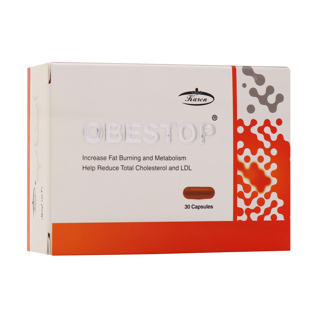 Karen-Obestop-Innovative-Fat-Burner-30-Caps.jpg کپسول ابستاپ کارن (30عددی) - تصویر 1