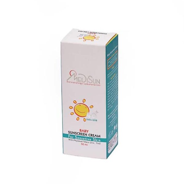کرم ضد آفتاب کودک مدیسان SPF40 مناسب پوست حساس (50 میل)