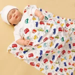 ست دورپیچ و کلاه نوزادی برند Mom's Care - تصویر 6