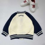 ژاکت بمبر کودک یونیسکس با طرحهای آپلیکه و کنتراست کالج - تصویر 3