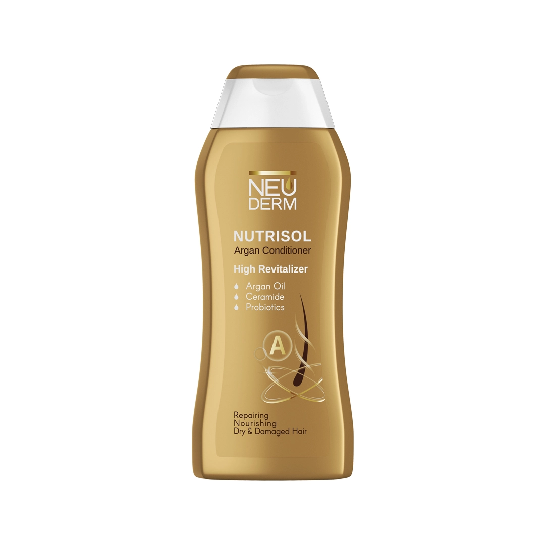 nutrisol-argan-conditioner-20khordad-1403-1.webp نرم کننده مو آرگان نوتریسل نئودرم (300 میل) - تصویر 1