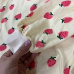 پیراهن بچه گانه دخترانه طرح توت فرنگی - تصویر 5