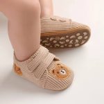 کفش نوزادی اسپرت مخمل کبریتی خرسی - تصویر 7