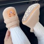 کفش نوزادی اسپرت مخمل کبریتی خرسی - تصویر 8