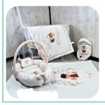 تشک گارد دار نوزادی آویز دار مخمل - تصویر 4