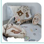 تشک گارد دار نوزادی آویز دار مخمل - تصویر 7