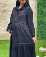 پیراهن بارداری و شیردهی اطلس - تصویر 6