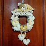 آویز تزئینی اتاق کودک طرح خرس نانان مدل Welcome کد W/Crm - تصویر 7