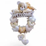 آویز تزئینی اتاق کودک طرح خرس نانان مدل Welcome کد W/Crm - تصویر 6