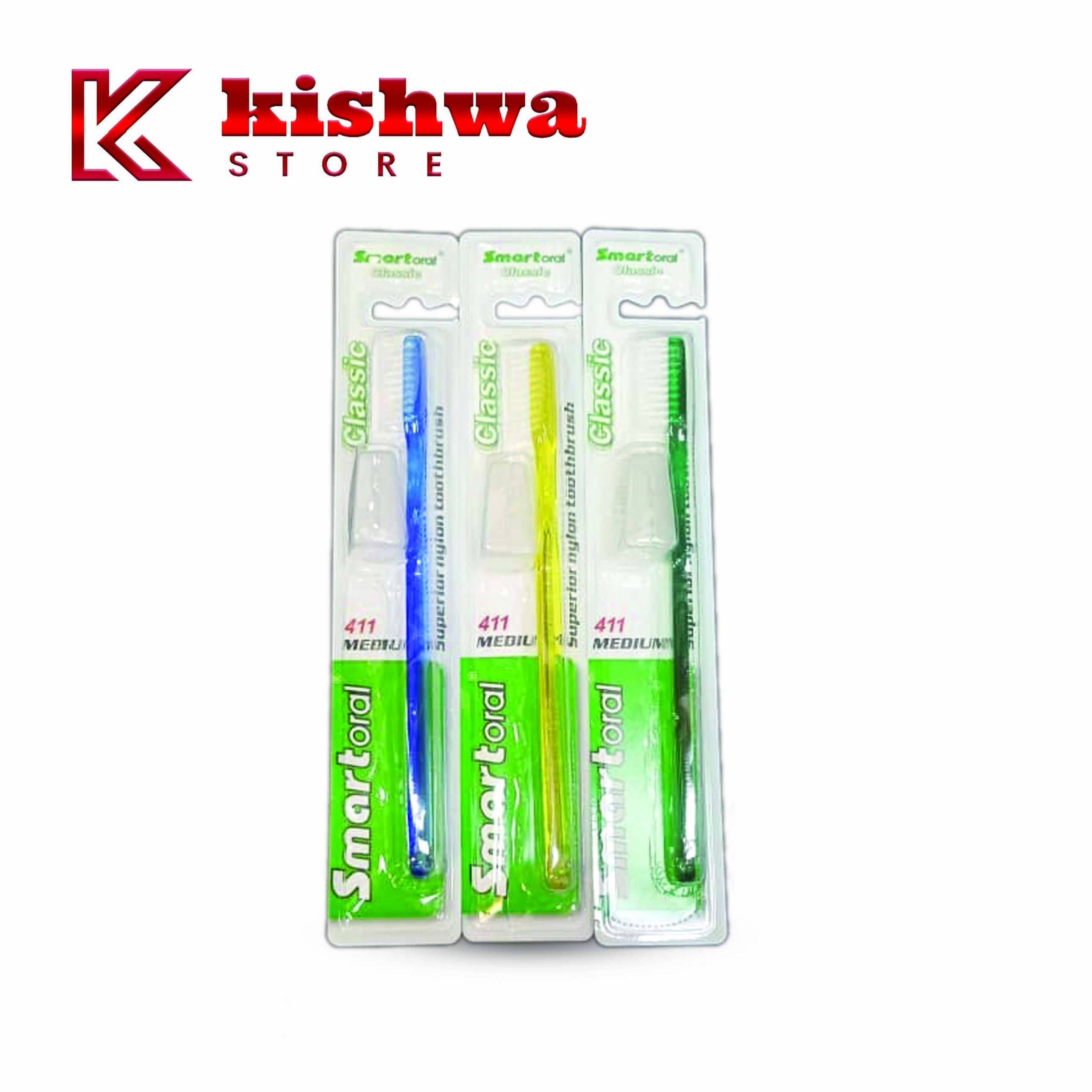 مسواک-Smart-Oral-scaled-1.jpg مسواک Smart Oral مدل Classic کد 411 با 3 رنگ مختلف - تصویر 1