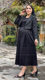 کت سارافون بارداری نیلگون