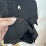 کراپ دخترانه کوتاه به سبک چینی مشکی YIDZUDUI - تصویر 4